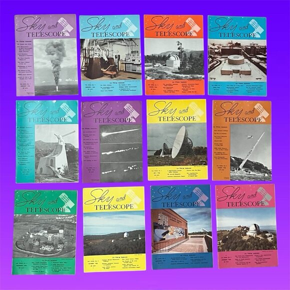 Vintage Sky And Telescope Magazines 1966 Complete Jan - Dec 1-12 Astronomy Lot - Picture 1 of 4